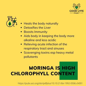 Buy Online Moringa Powder Certified Organic India Made Good Lyfe project Chlorophyll Content