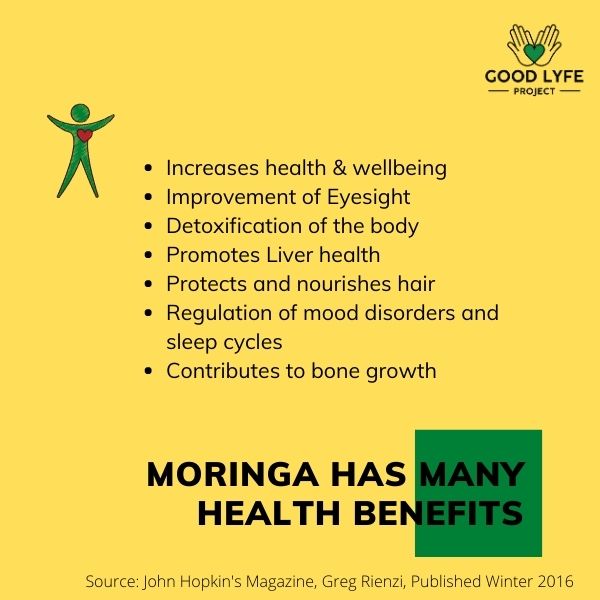 Buy Online Moringa Powder Certified Organic India Made Good Lyfe project Health benefits