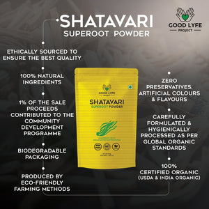Buy Online Shatavari Powder Certified Organic India Made USDA Shatavari Product Summary Good Lyfe Project
