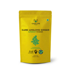 Buy Online Karbianglong Ginger Powder Certified Organic India Made USDA pack front Good Lyfe Project