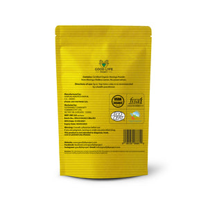 Buy Onlne Good Lyfe project Moringa Superleaf Powder 200 gms pack back