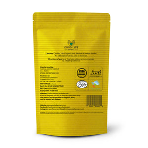 Buy Online Triphala Powder Certified Organic India Made 200 gms Good Lyfe Project Pack Back Shot